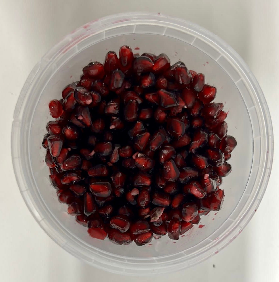 Tub of Pomegranate seeds